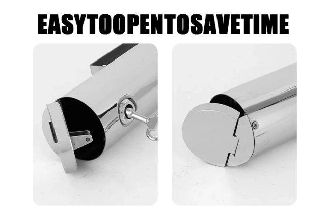 Wholesale Custom Logo Round Black Ashtray Bin for Smoking Cigarette Cigar Lockable Wall Mounted Ashtray