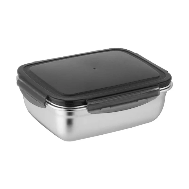 304 Stainless Steel Storage Box Food Fresh-Keeping Organizers Bins Fridge Containers Big Capacity Fruit Vegetable Kimchi Storage