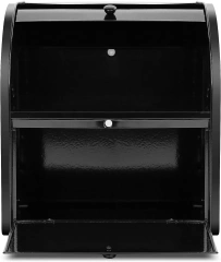 金属面包盒储物箱，带卷顶盖，食物储存双层面包盒