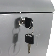 Outdoor Garden Apartment Metal Mailbox Wall Mounted Post Mailbox with Top Slot