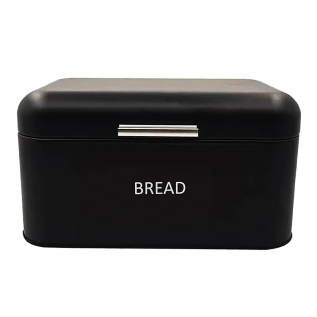 Galvanized Iron Bread Box Kitchen Countertops Metal Storage Bread Box Cabinet Vintage Black Bread Box