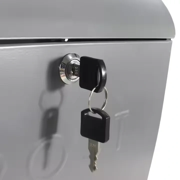 Outdoor Metal Key Large Capacity Mailbox Commercial Rural Home Decorative Office Business Parcel Box Wall Mount Mailbox