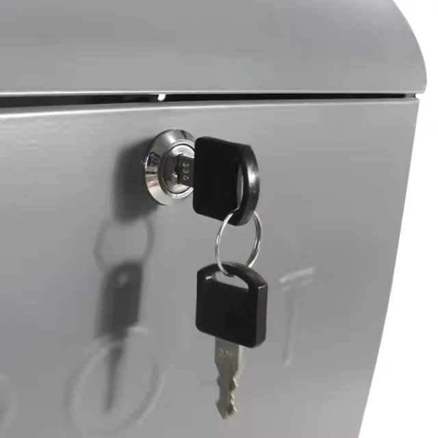 Outdoor Metal Key Large Capacity Mailbox Commercial Rural Home Decorative Office Business Parcel Box Wall Mount Mailbox