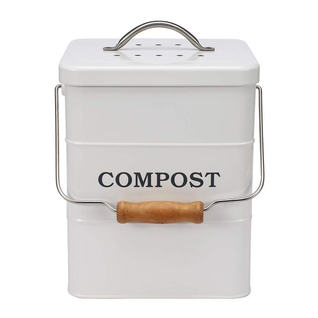 6.4L Kitchen Waste Bin Worm Compost Bucket for Kitchen Countertop