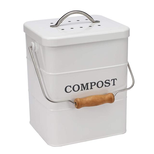 6.4L Kitchen Waste Bin Worm Compost Bucket for Kitchen Countertop