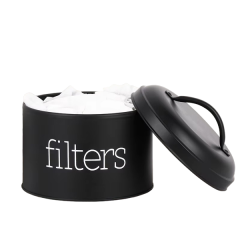 Wholesale Metal Sugar Tanks Storage Buckets Black Children Candy Storage Box with Lid