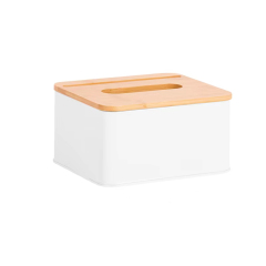 Ecologic Tissue Box Holder Rectangular  Container Home and Restaurant Tissue Box L-holder Bamboo Lid