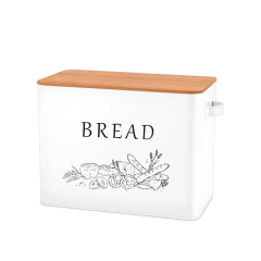 Healthy Metal Bread Container Storage Holder Bread Box for Family Farmhouse Kitchen Countertop