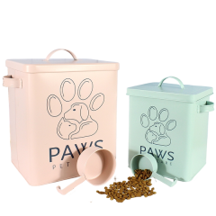 3KG/3.4KG/7.4KG  Capacity Airtight Pet Food Storage Container Dog Treat Canister Set  with Lid for Dog and Cat
