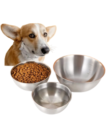 厂家批发新款碗饮水狗盆双层狗猫碗不锈钢狗碗