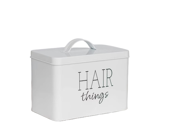 镀锌铁艺收纳盒金属浴室头发工具收纳整理盒