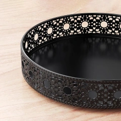 Household Metal Turntable Storage Rack Holders Rotating Spice Rack for Kitchen Bathroom Pantry