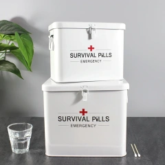 Metal Iron Storage Box Household First Aid Kits Emergency Survival First Aid Kit