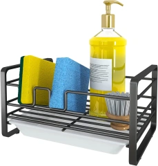 New Design Metal Kitchen Stainless Steel Sink Dish Sponge Holder
