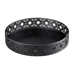 Household Metal Turntable Storage Rack Holders Rotating Spice Rack for Kitchen Bathroom Pantry