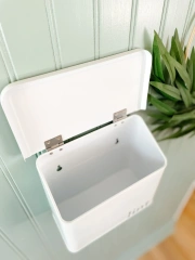 Modern Farmhouse Home Organization First Aid Kit Wall Mounted Metal First Aid Box