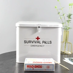Metal Iron Storage Box Household First Aid Kits Emergency Survival First Aid Kit