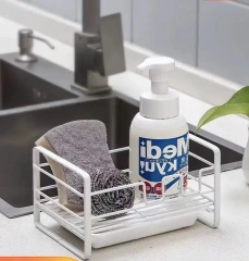 New Design Metal Kitchen Stainless Steel Sink Dish Sponge Holder