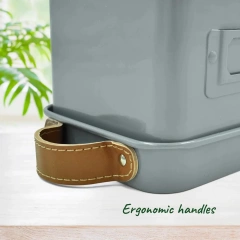 Decorative Herb Pots for Kitchen Windowsill Set of 3 Herb Planter Indoor With Tray Garden Herb Planter