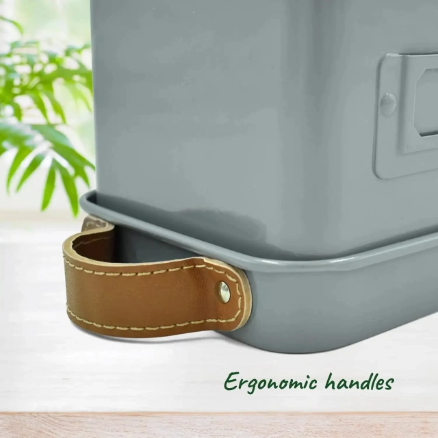 Decorative Herb Pots for Kitchen Windowsill Set of 3 Herb Planter Indoor With Tray Garden Herb Planter