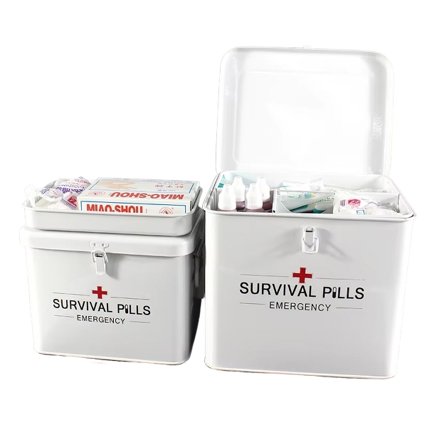 Metal Iron Storage Box Household First Aid Kits Emergency Survival First Aid Kit