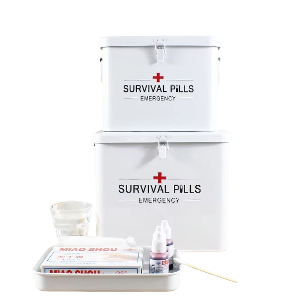 Metal Iron Storage Box Household First Aid Kits Emergency Survival First Aid Kit