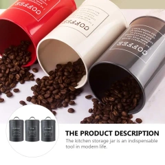 New Arrival Hot Selling Metal Luxury Canisters Kitchenware Decoration Sugar Coffee Tea Metal Canister Set