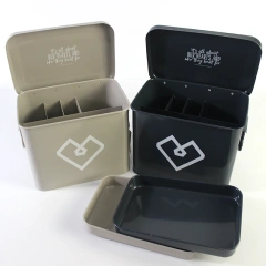 Vintage Metal Custom Boxes Storage Containers Survival Empty First Aid Box