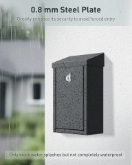 定制金属壁挂式邮箱顶部插槽收集箱用于捐赠