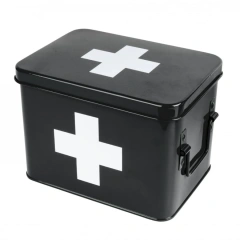Vintage Metal Custom Boxes Storage Containers Survival Empty First Aid Box