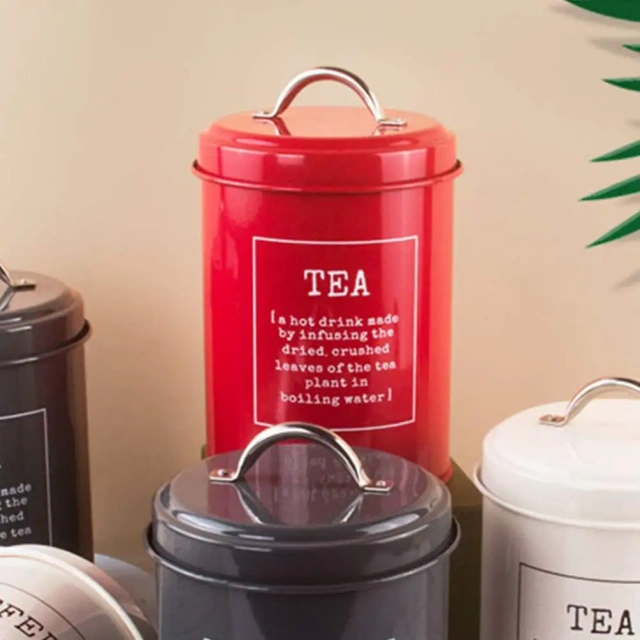 China Wholesale Metal Tea Coffee Sugar Canisters Bread Bin Biscuit Tea Coffee Sugar Canister Set
