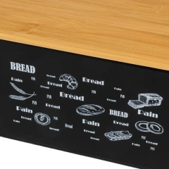 Galvanized Metal Kitchen Vintage Bread Bin Set With Canister Coffee Tea Sugar Canister Storage Set With Bamboo Lid