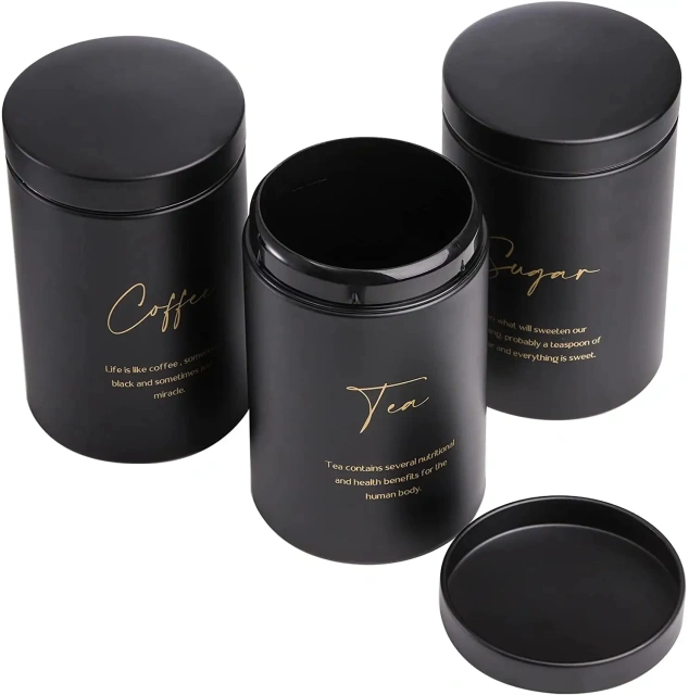 Wholesale Metal Storage Canister Galvanized Iron Kitchen Storage Holder Pasta Holder Bin