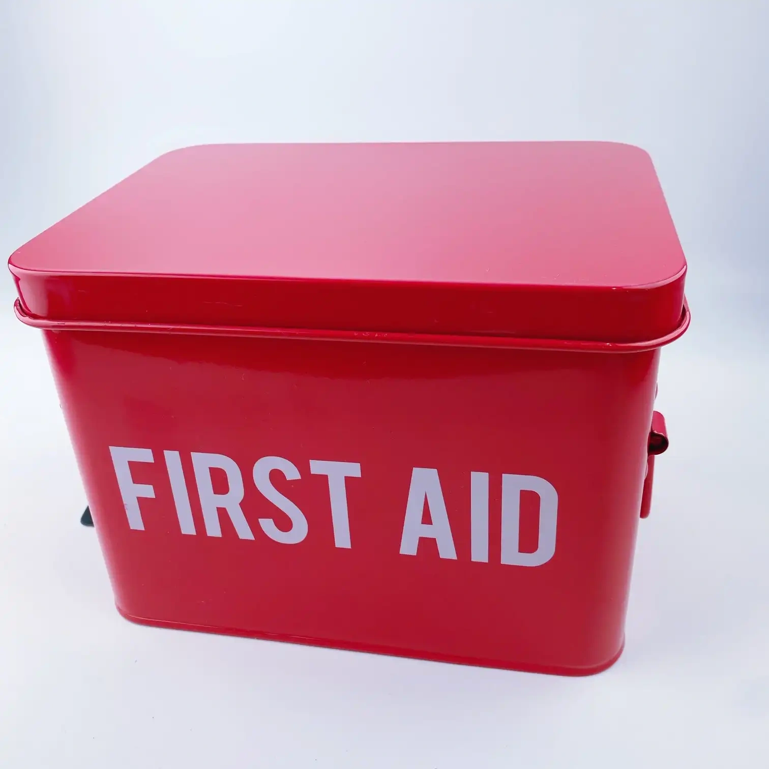 Vintage Metal Custom Boxes Storage Containers Survival Empty First Aid Box