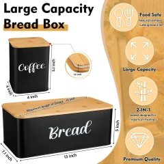 Factory Metal Bread Storage Bin Butter Box Set Kichen Accessories Bins and Storage Boxes