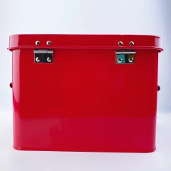 First Aid Kit Custom Box Metal Tin Container Storage Box Empty First Aid Kit With Lock