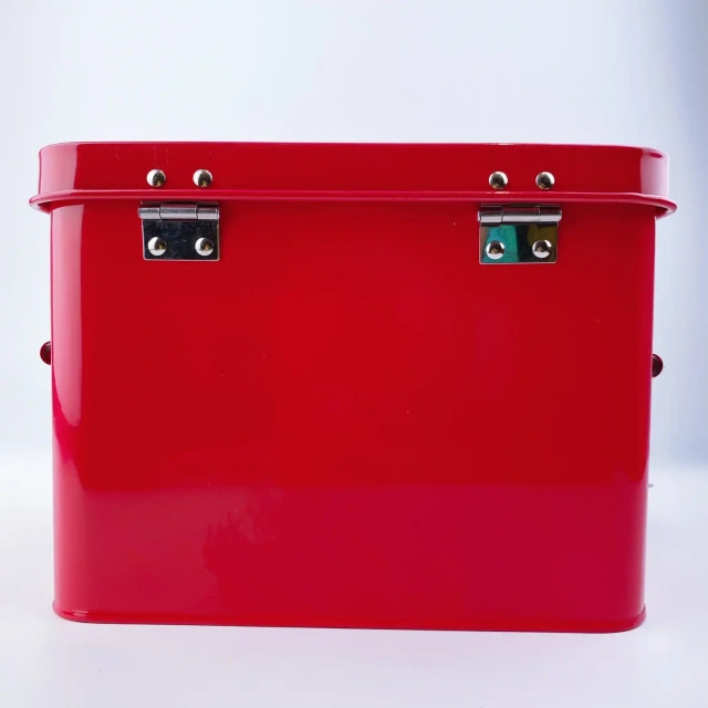 First Aid Kit Custom Box Metal Tin Container Storage Box Empty First Aid Kit With Lock