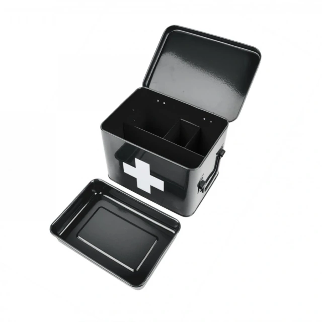 Vintage Metal Custom Boxes Storage Containers Survival Empty First Aid Box