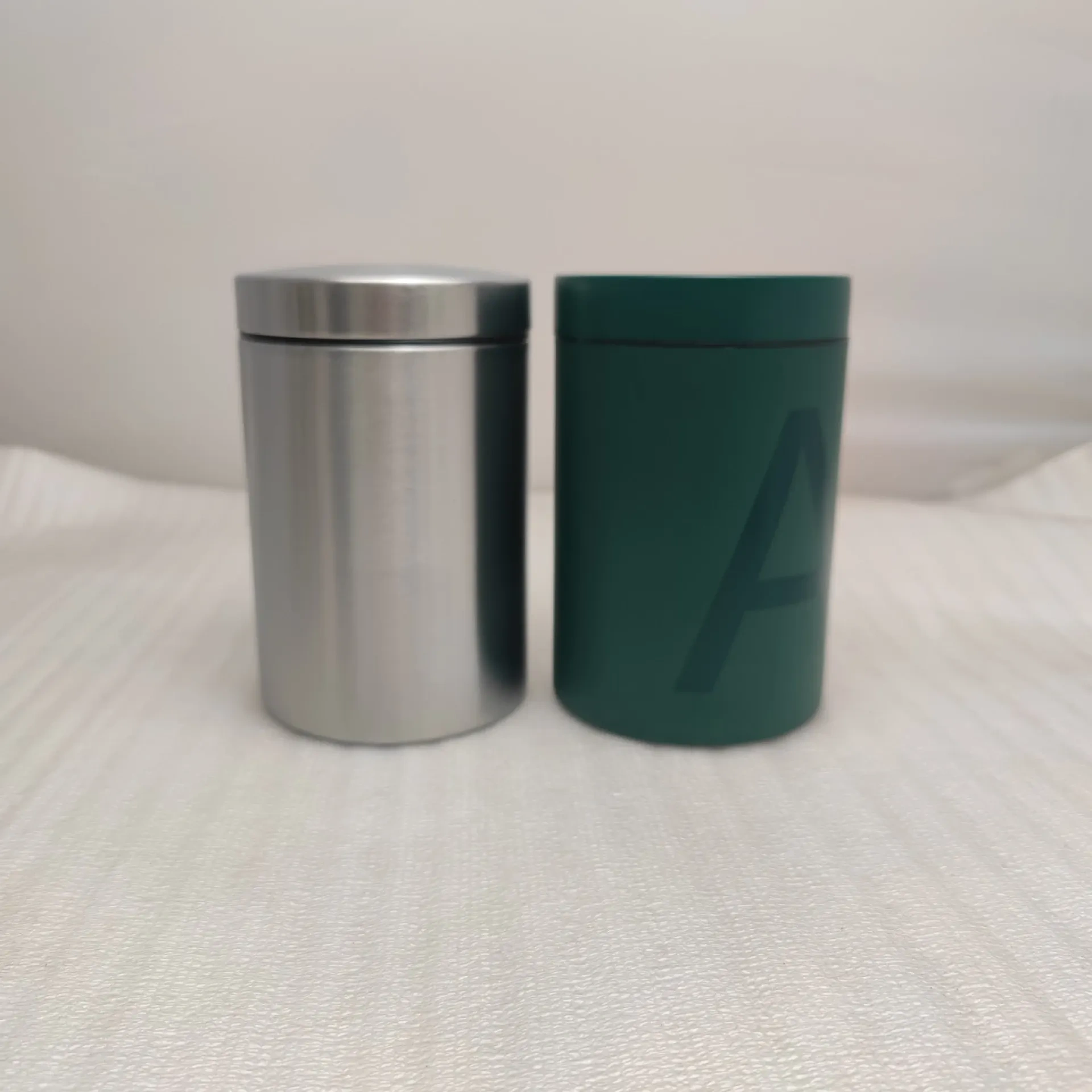 家用蛋白粉容器不锈钢储物罐茶咖啡糖罐