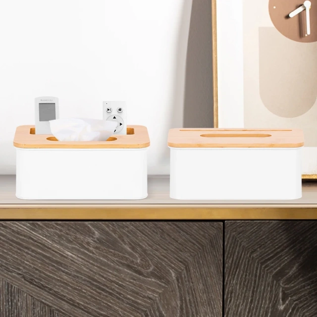 Multi-Functional Reusable Tissue Box Remote Control Holder Container Case