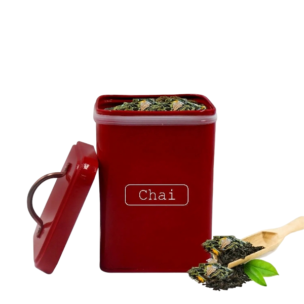 厨房台面食品储存罐金属储物罐带密封盖