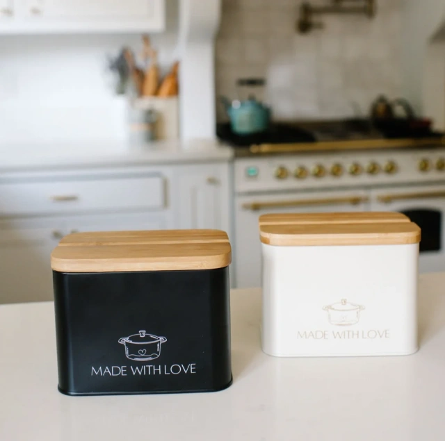 Modern Recipe Cards and Box Set Metal Recipe Card Holder Black Recipe Box with Cards and Dividers