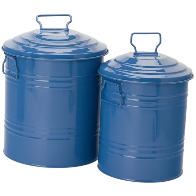 Factory Metal Bin Dustbin Children Storage Basket Bin Household Room Storage Bucket