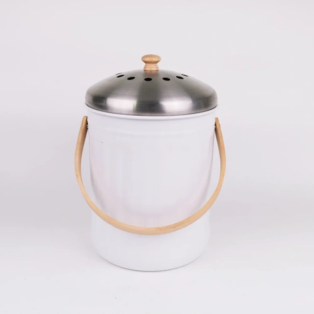 New Design 1.3 Gallon Stainless Steel Customize Compost Bin Pail Metal Kitchen Storage Compost Bins