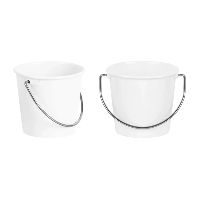 Custom Made Metal Storage Canister with Handle Hotel Western Meal Sauce Storage Bucket