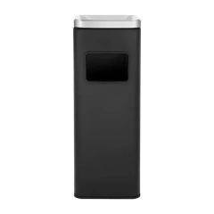 Square Stainless Steel Trash Can Outdoor Commercial Garbage Can Large Trash Bin