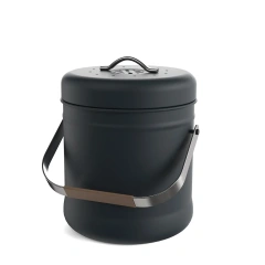 New Design 1.3 Gallon Stainless Steel Customize Compost Bin Pail Metal Kitchen Storage Compost Bins