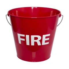 Metal Storage Bucket Iron Fireproof Bucket Fireplace Tools Iron Ash Bucket With Lid and Handle