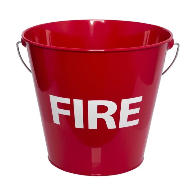 Metal Storage Bucket Iron Fireproof Bucket Fireplace Tools Iron Ash Bucket With Lid and Handle