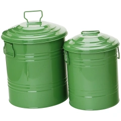 Factory Metal Bin Dustbin Children Storage Basket Bin Household Room Storage Bucket